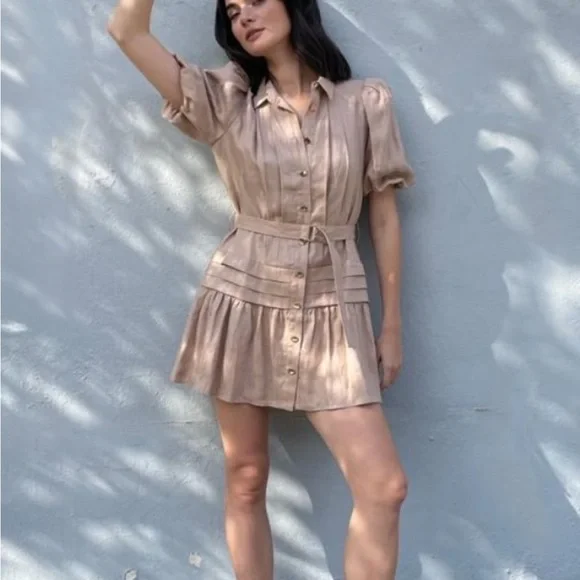 long sleeve mini dress yellow Yellow High Neck Long Sleeve Mini Dress | Dresses